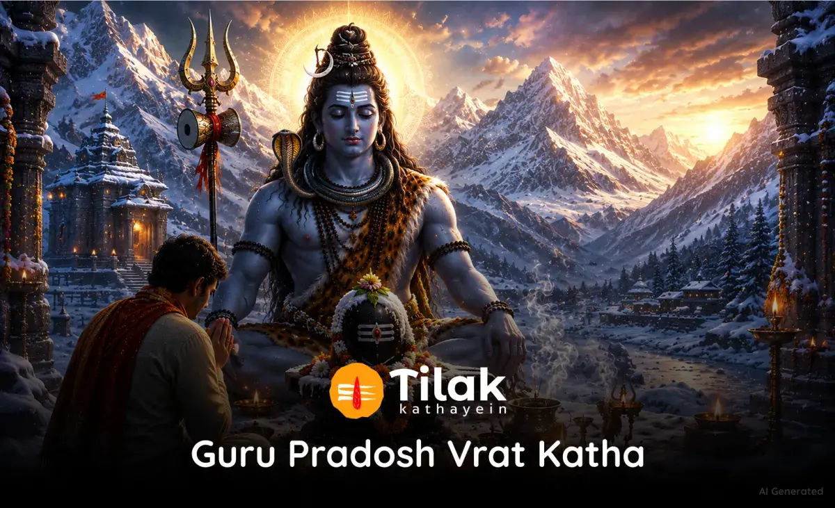गुरु प्रदोष व्रत कथा | Guru Pradosh Vrat Katha in Hindi