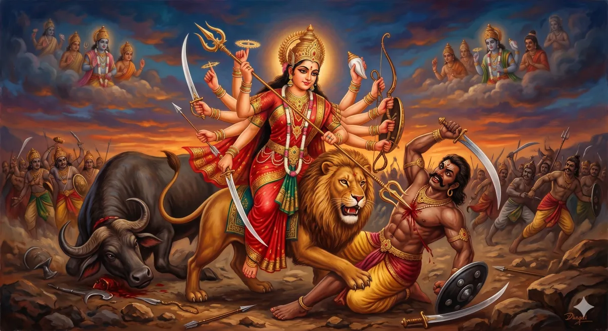 महिषासुरमर्दिनी स्तोत्रम् | संपूर्ण पाठ, अर्थ, लाभ एवं महत्व
