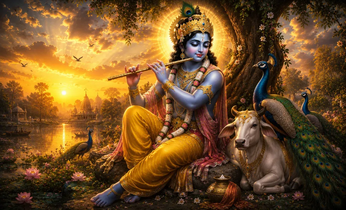 भगवान श्रीकृष्ण के 108 नाम और उनका अर्थ | Shri Krishna 108 Names in Hindi